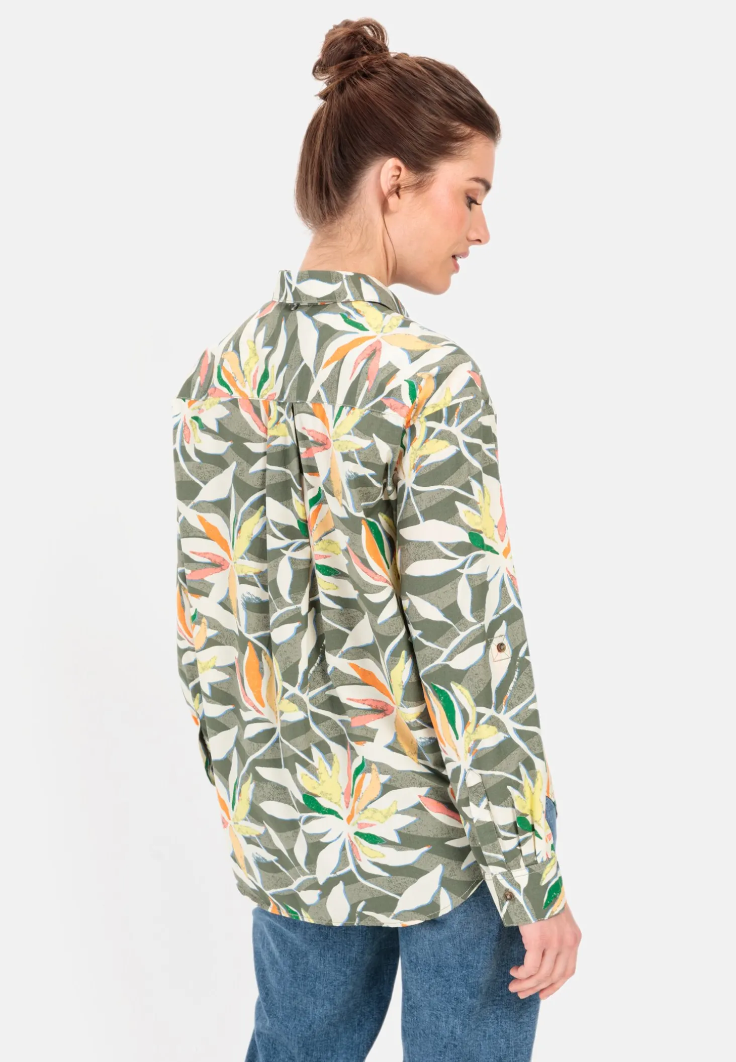 Schlupfbluse mit Allover-Print