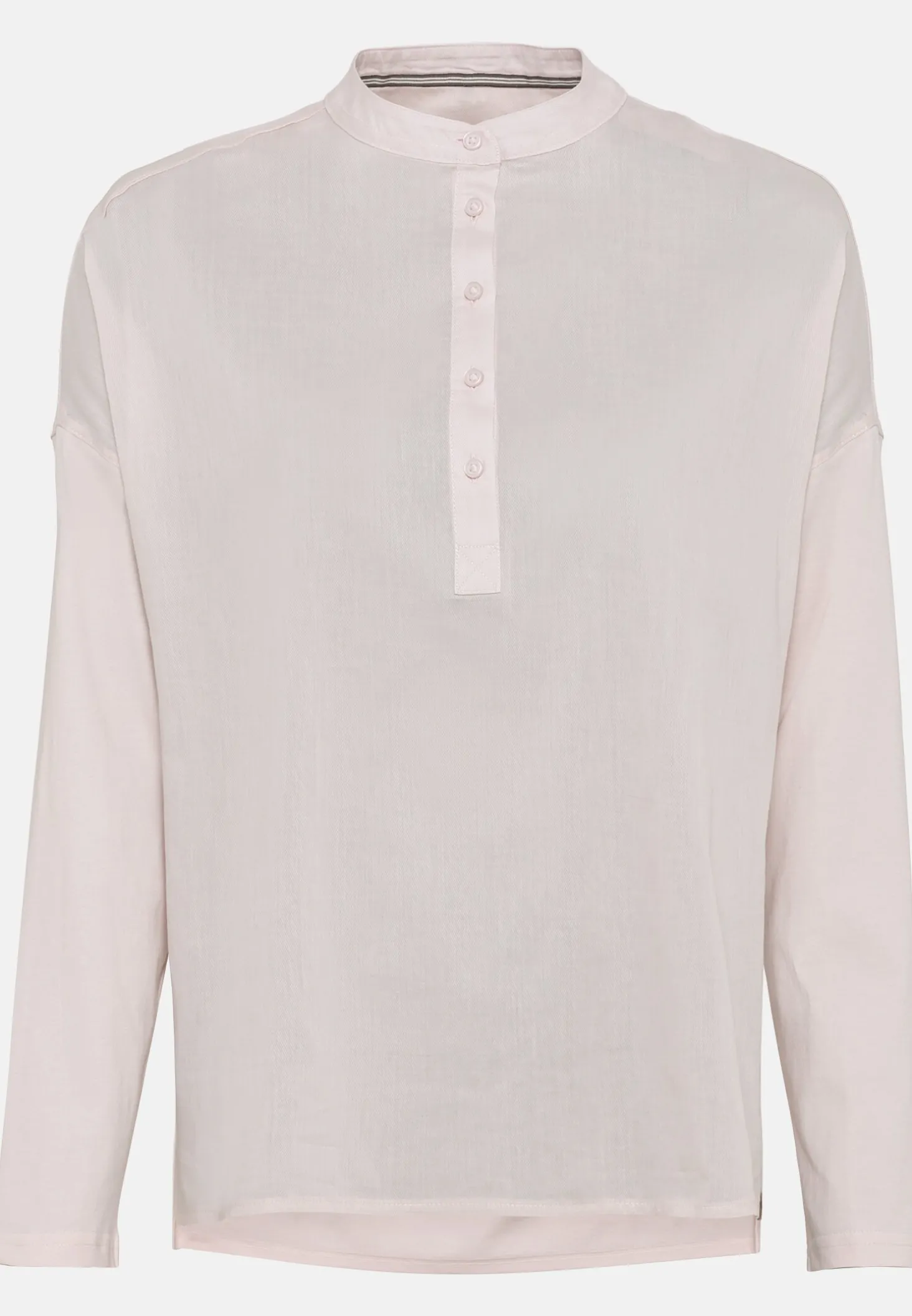 Schlupfbluse mit Jerseyeinsatz