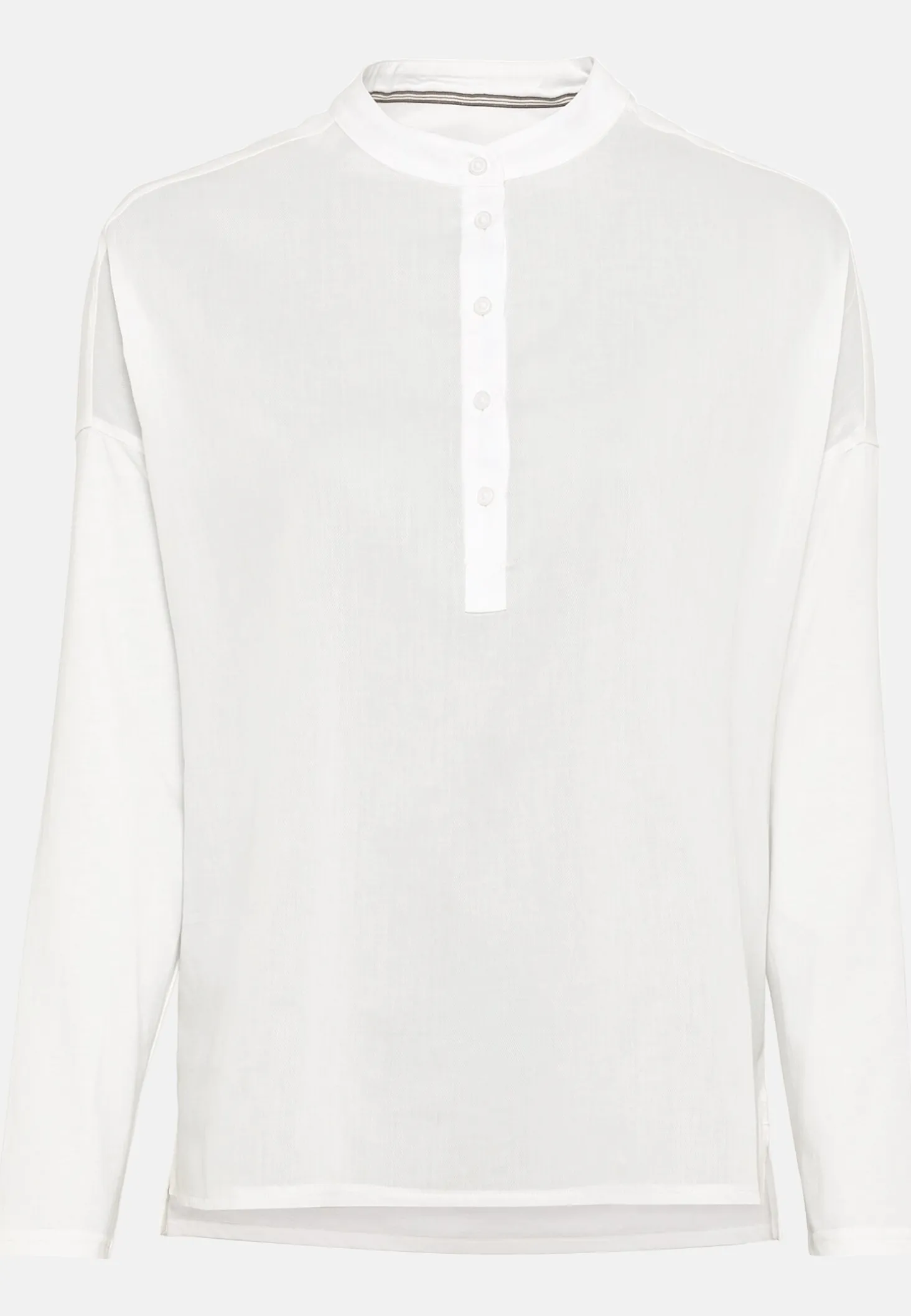 Schlupfbluse mit Jerseyeinsatz
