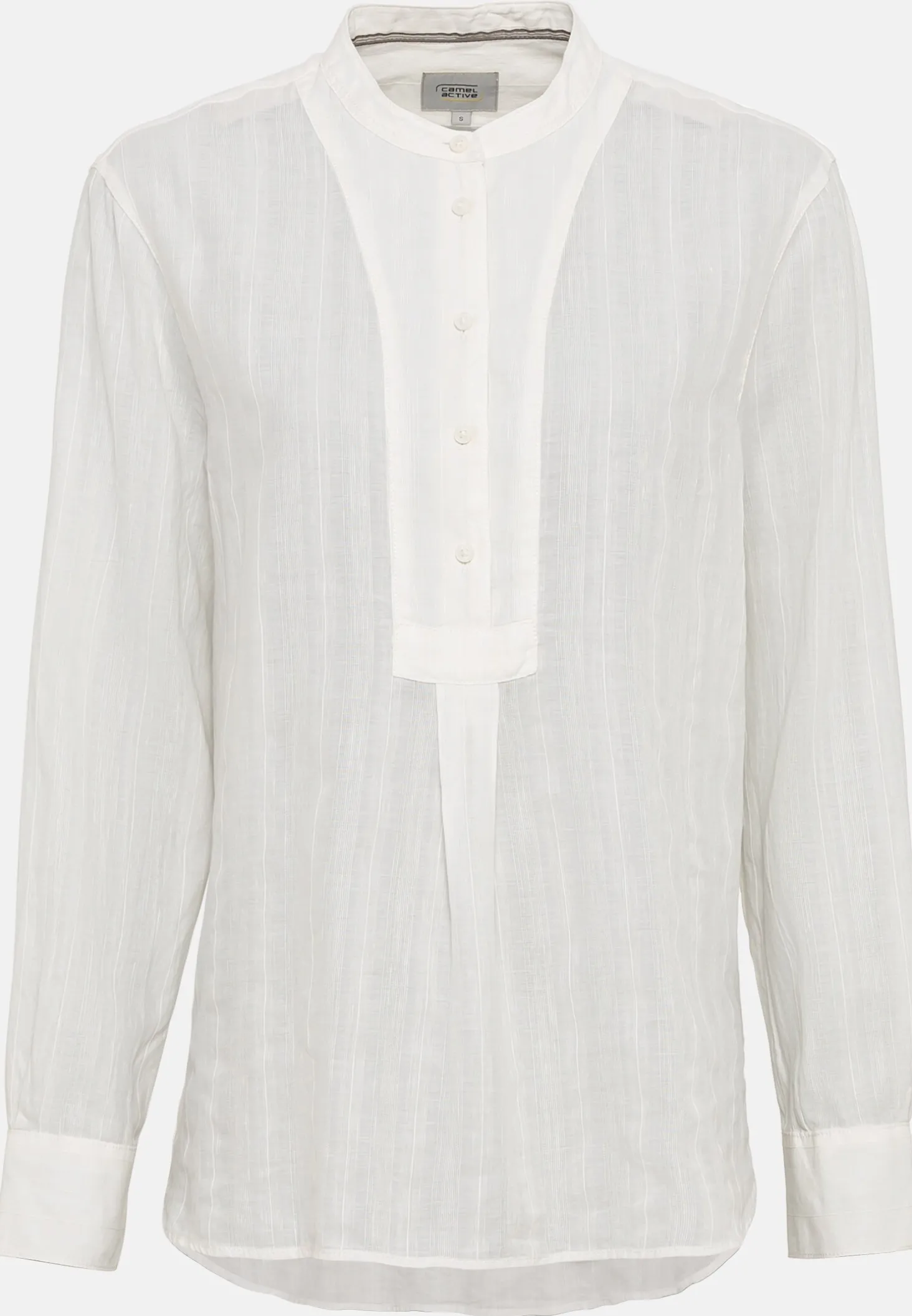 Schlupfbluse mit Plastron