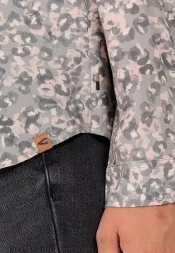 Schlupfbluse mit Stehkragen