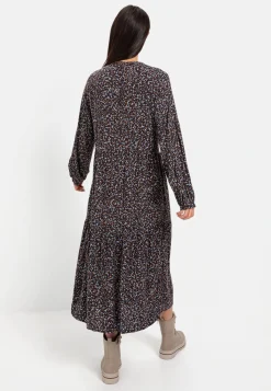 Schlupfkleid mit langen Ärmeln
