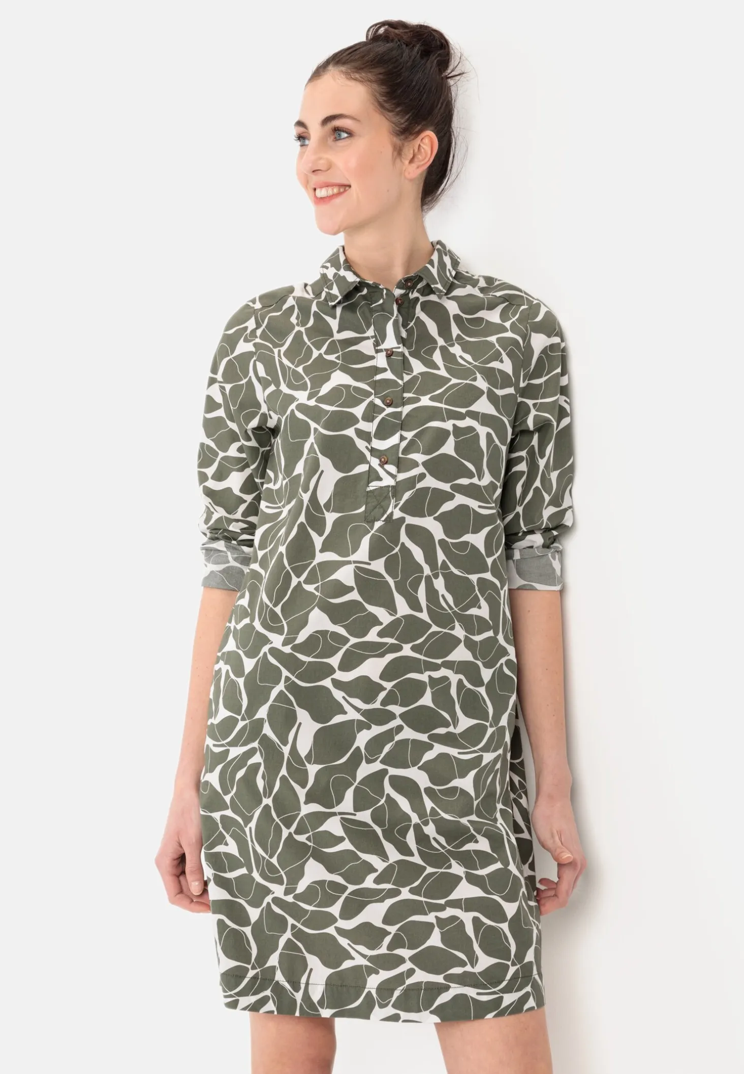 Schlupfkleid mit langen Ärmeln