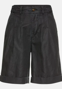 Shorts aus Leinenmix