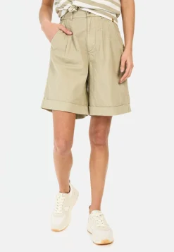 Shorts aus Leinenmix