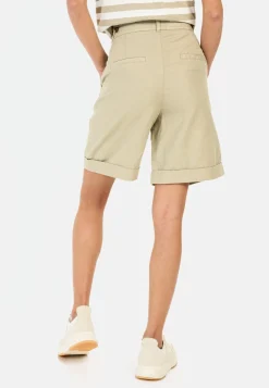 Shorts aus Leinenmix
