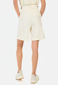 Shorts aus Leinenmix