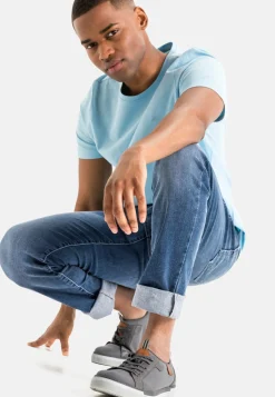 Slim Fit Organic Cotton-Mix Jeans