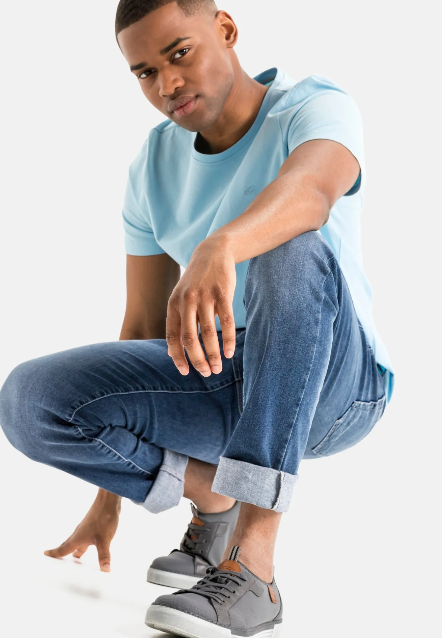 Slim Fit Organic Cotton-Mix Jeans