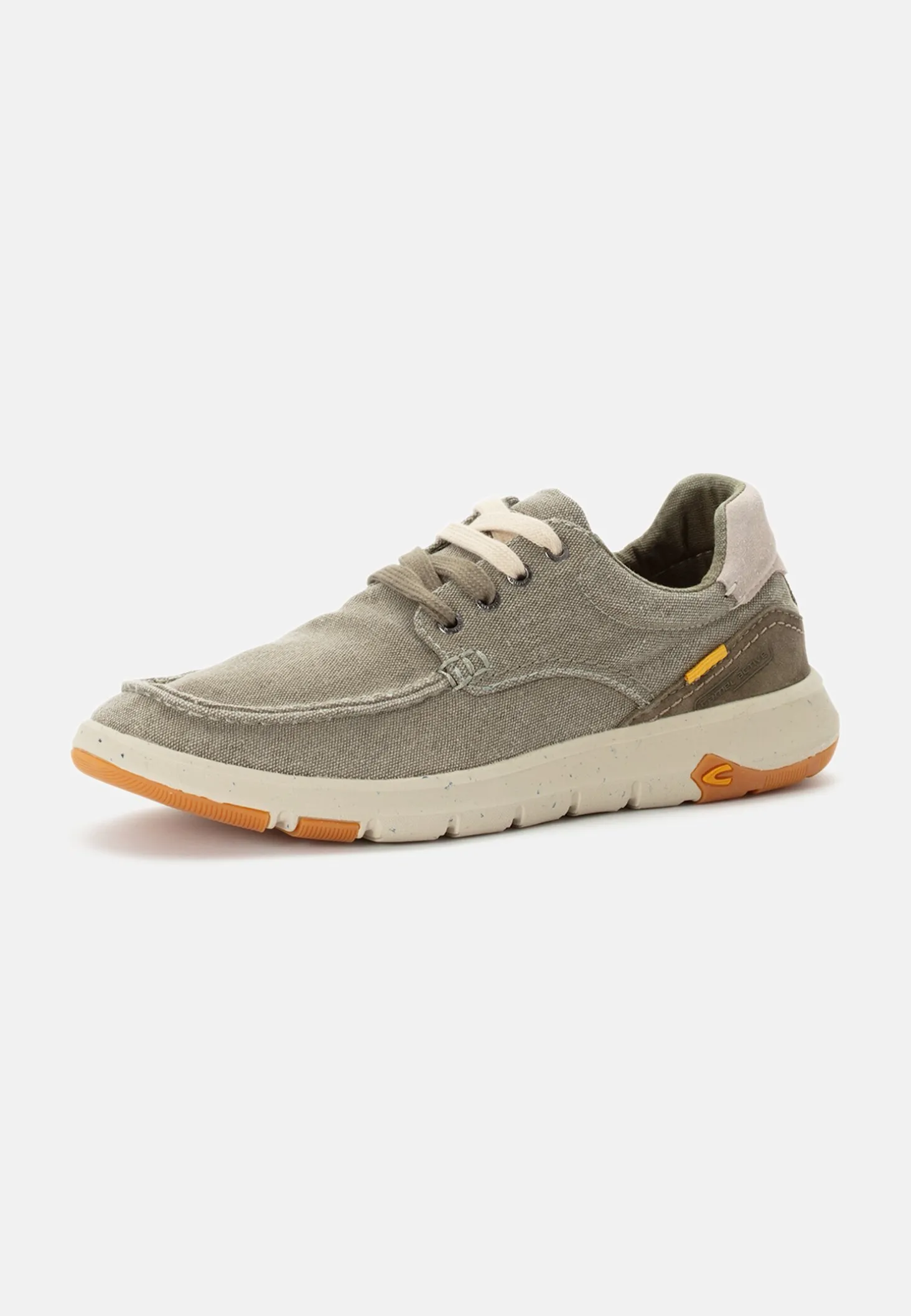 Sneaker aus Canvas mit Lederapplikationen