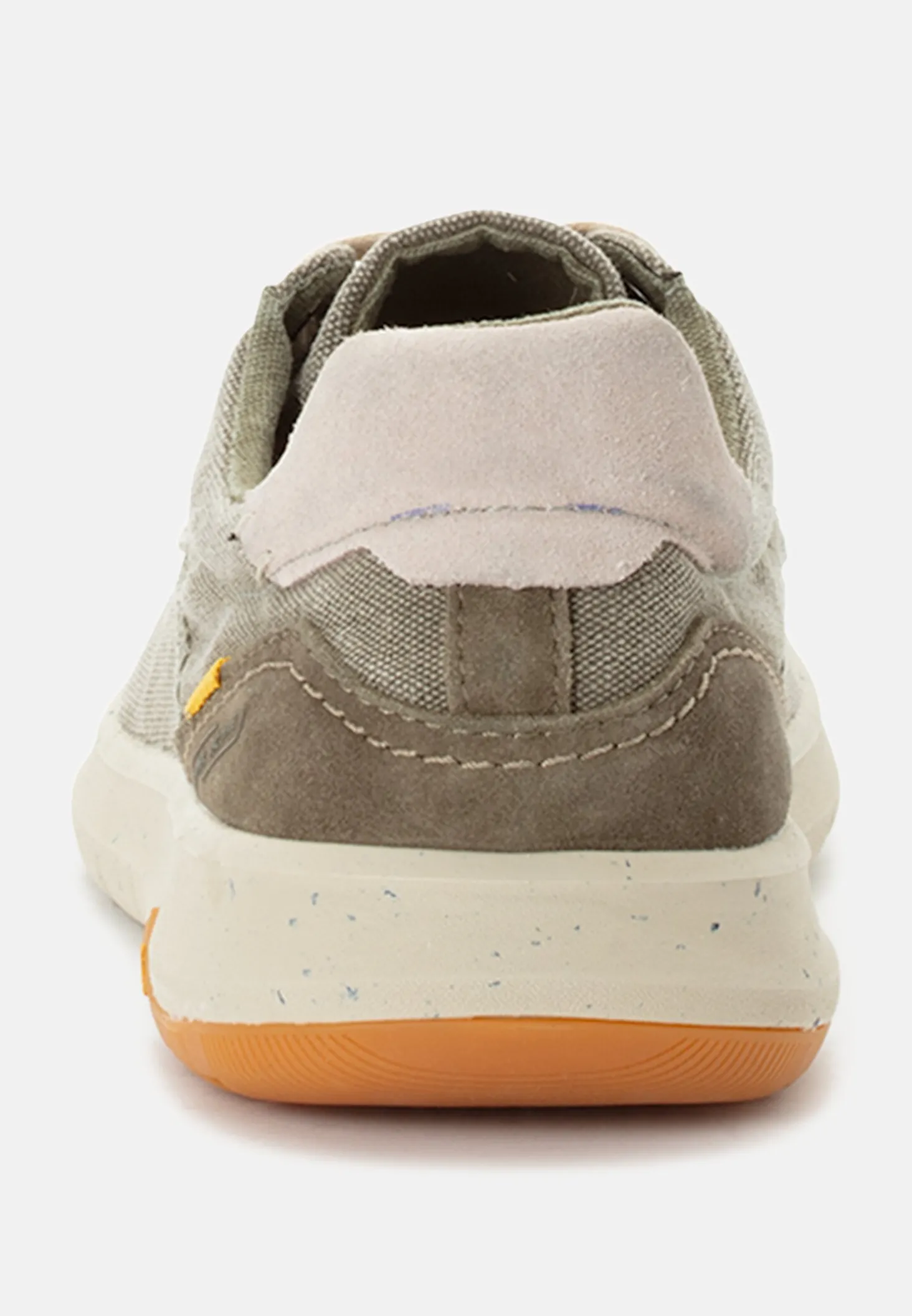 Sneaker aus Canvas mit Lederapplikationen
