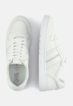 Sneaker aus Glatt- und Veloursleder