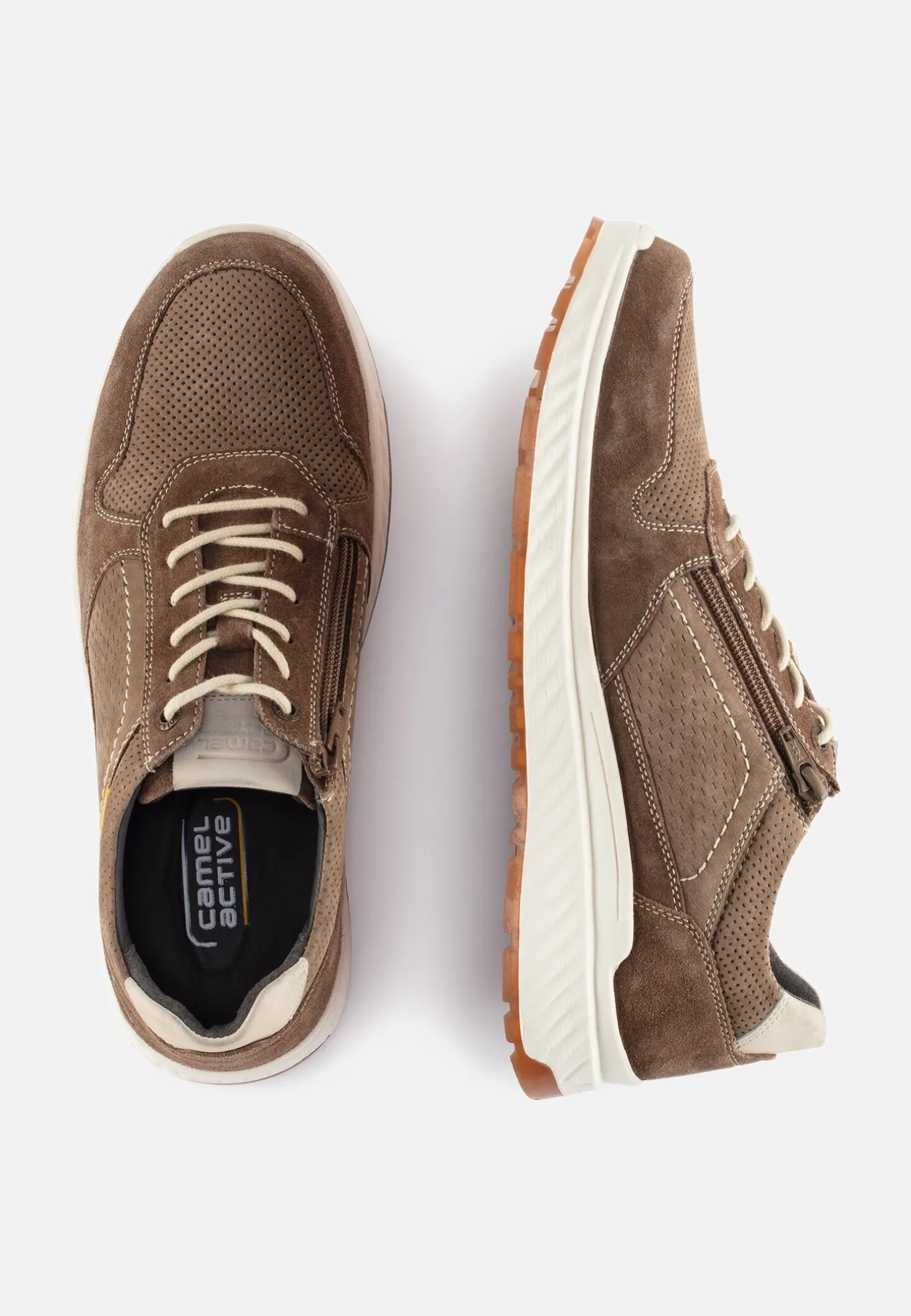 Sneaker aus Nubukleder