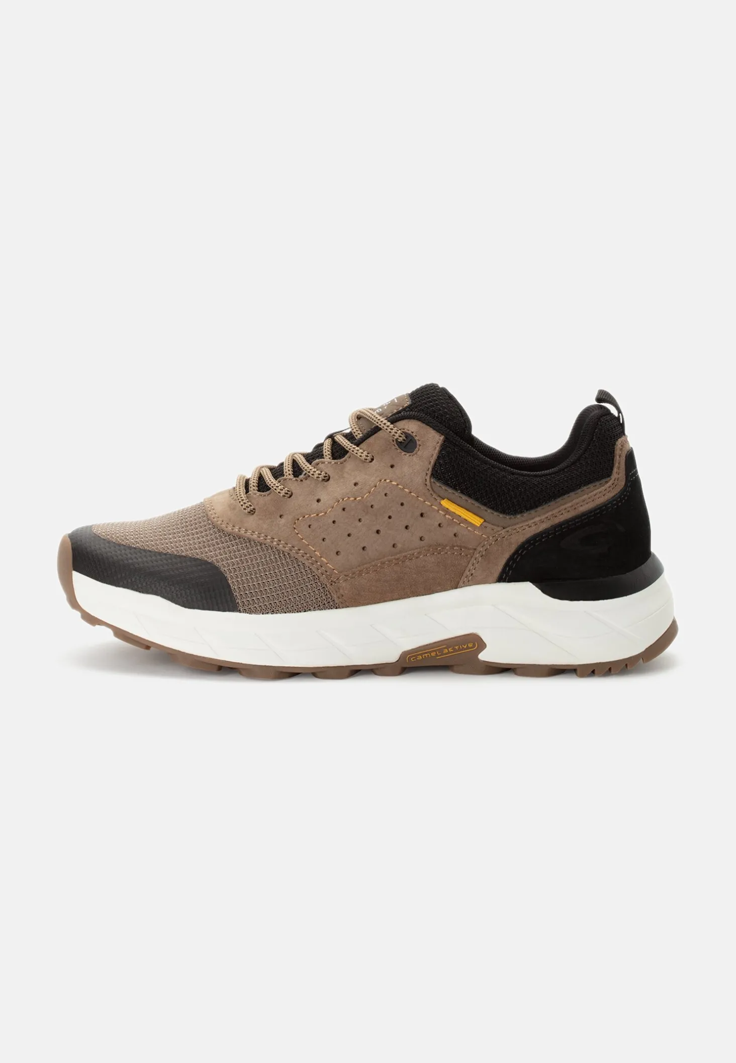 Sneaker aus Nubukleder und Textil