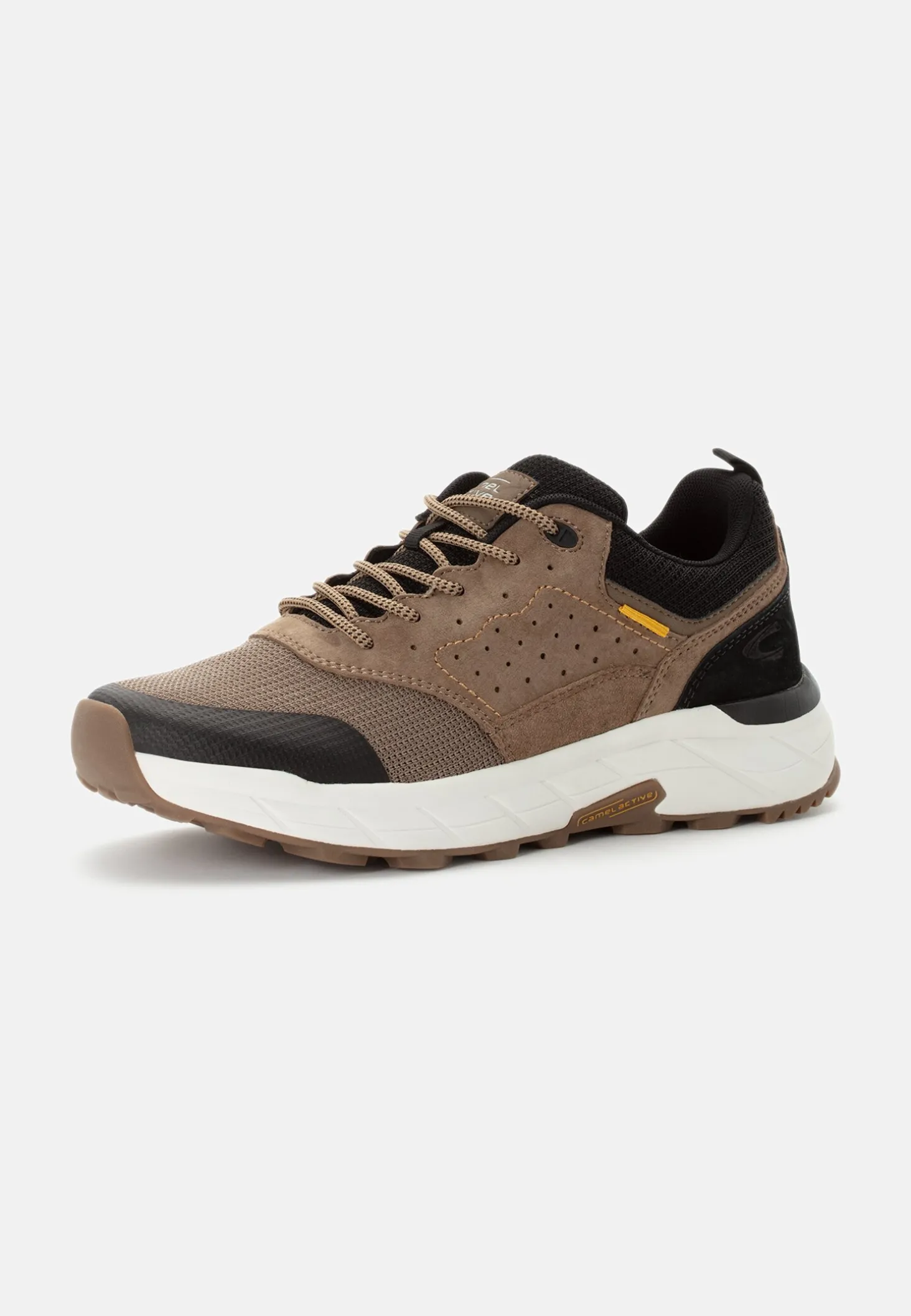 Sneaker aus Nubukleder und Textil