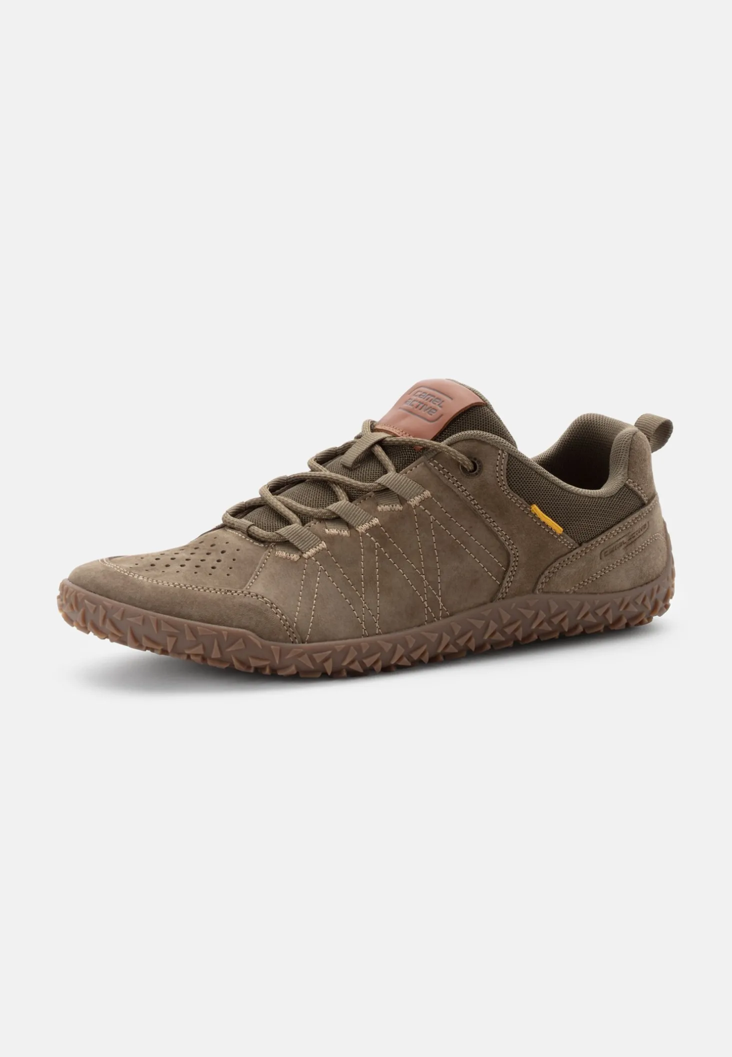 Sneaker aus Nubukleder und Textil