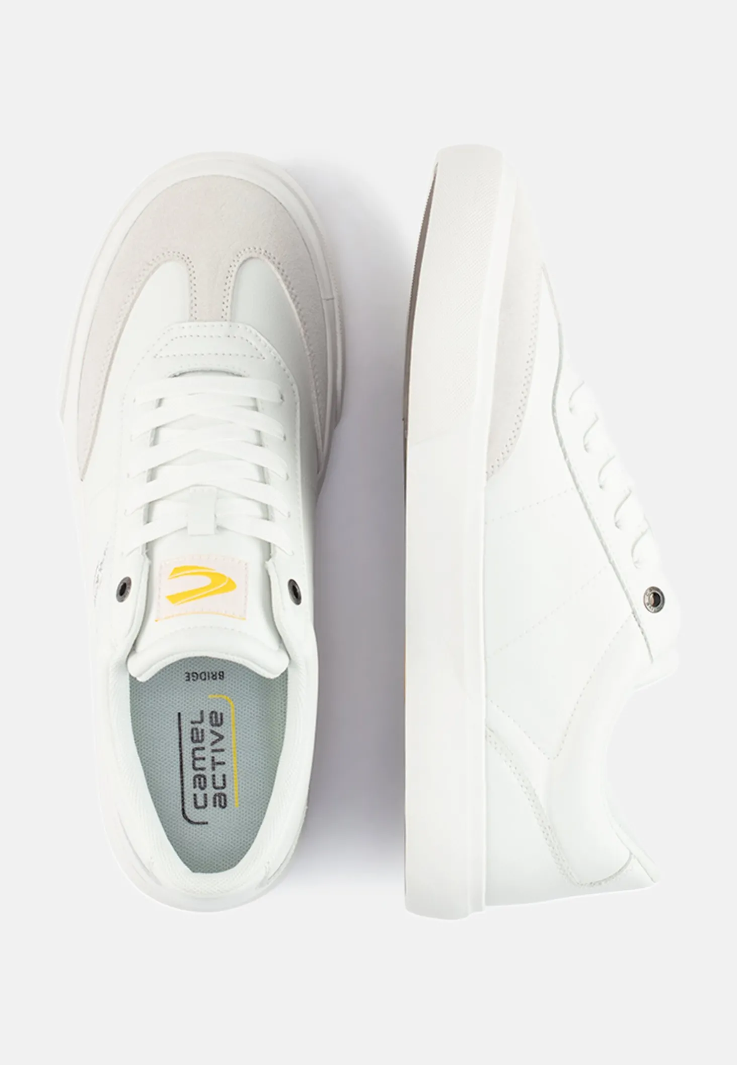 Sneaker mit Details aus Velourleder