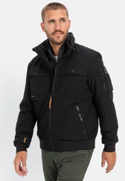 Softshell Blouson mit einrollbarer Kapuze