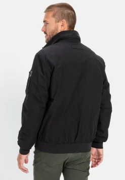 Softshell Blouson mit einrollbarer Kapuze
