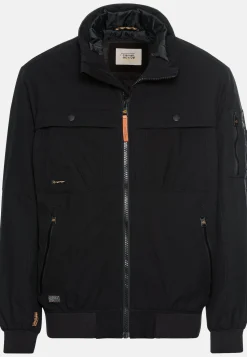 Softshell Blouson mit einrollbarer Kapuze