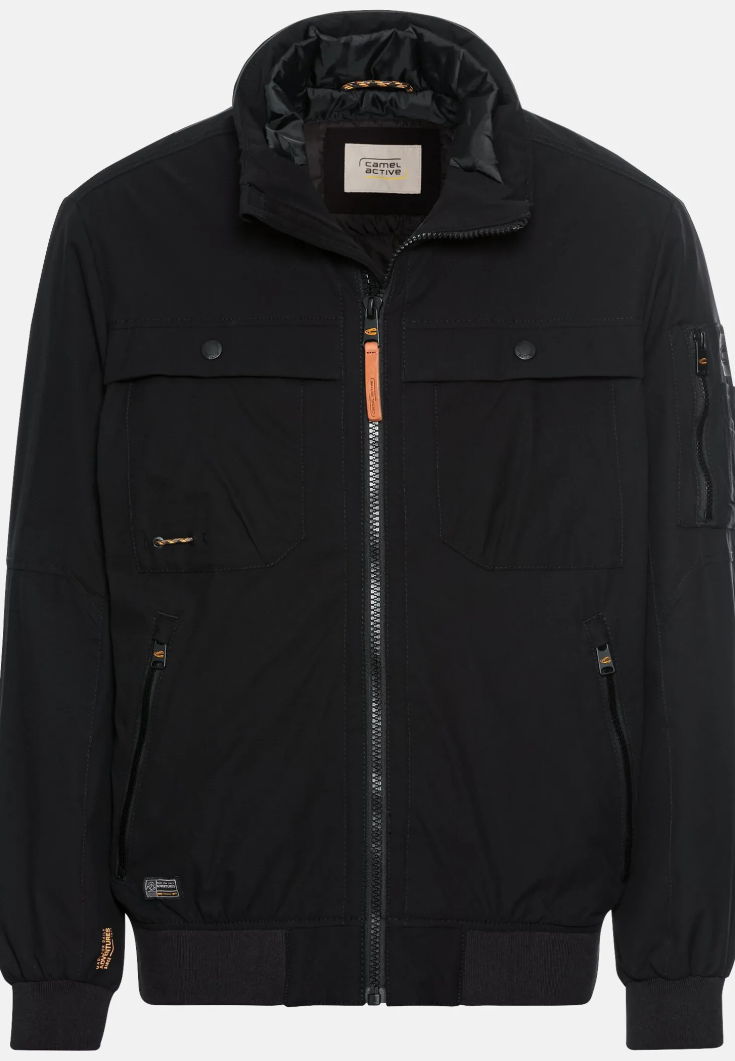 Softshell Blouson mit einrollbarer Kapuze