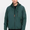 Softshell Jacke mit abnehmbarer Kapuze
