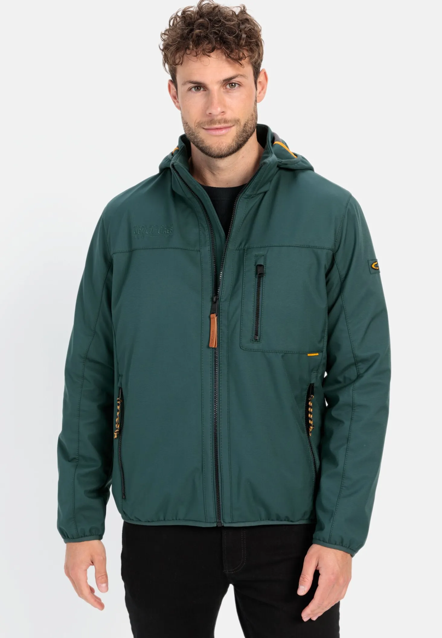 Softshell Jacke mit abnehmbarer Kapuze