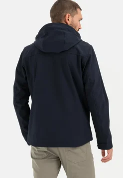 Softshell-Jacke mit abnehmbarer Kapuze