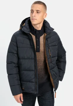 Steppblouson mit abnehmbarer Kapuze