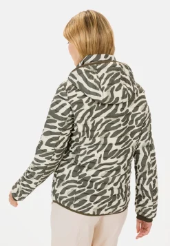 Steppblouson mit Animal-Print