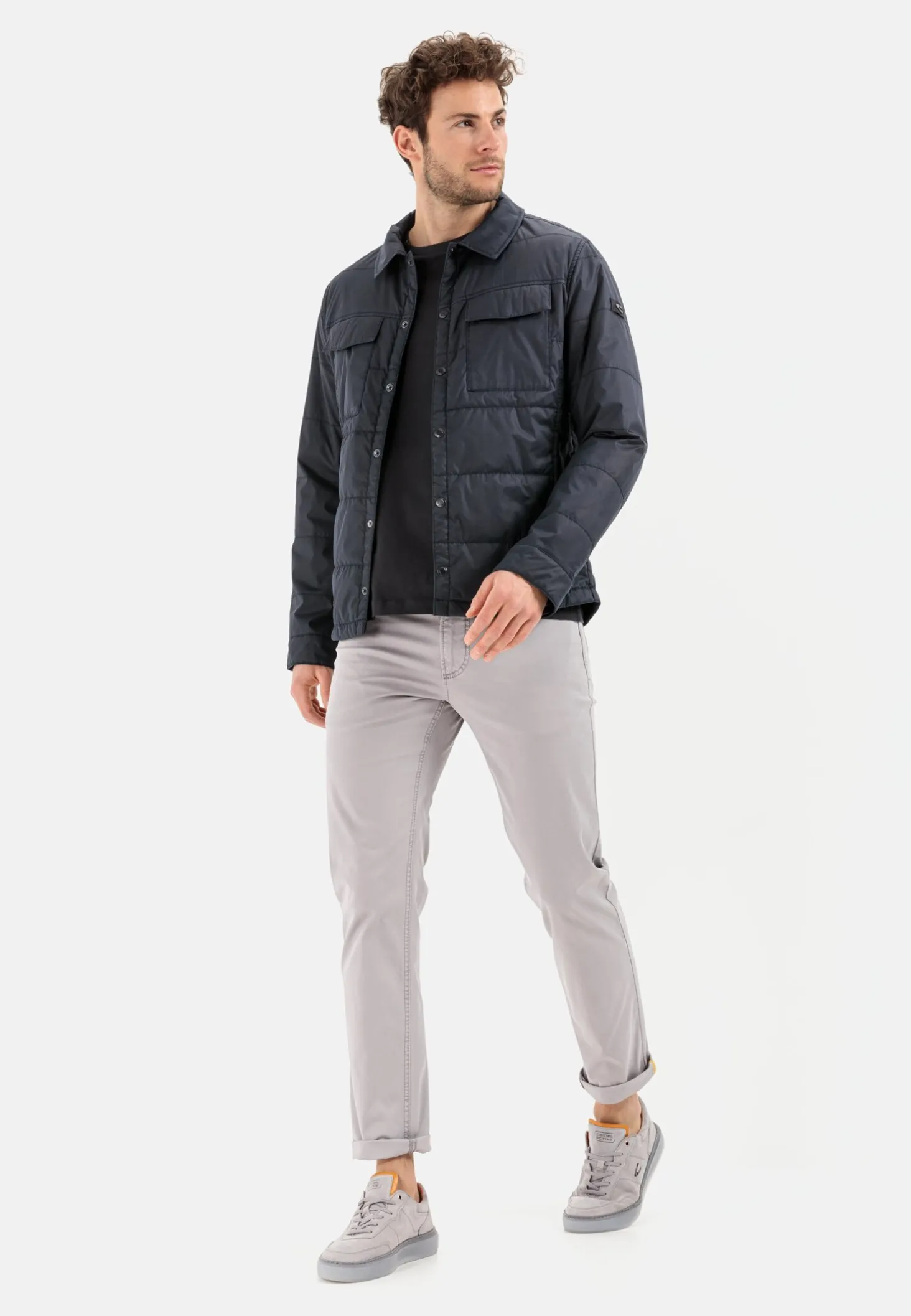 Stepp-Blouson mit Brusttaschen