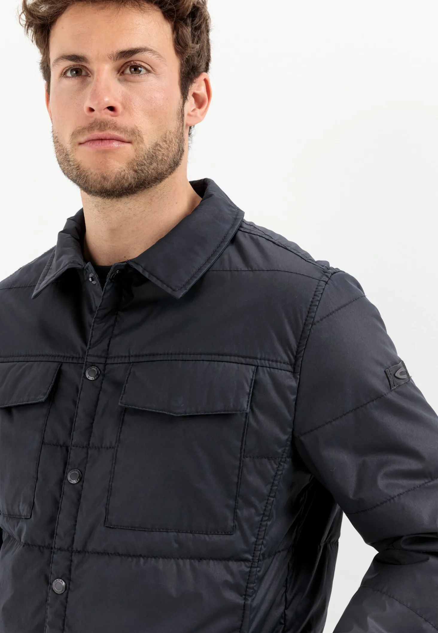 Stepp-Blouson mit Brusttaschen