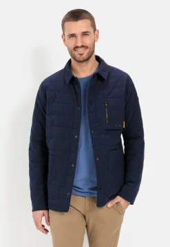 Steppblouson mit Hemdkragen