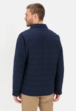 Steppblouson mit Hemdkragen