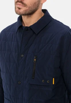 Steppblouson mit Hemdkragen