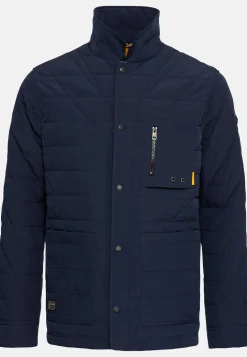 Steppblouson mit Hemdkragen