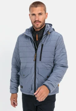 Stepp-Blouson mit Kapuze