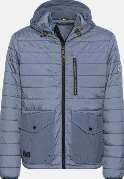 Stepp-Blouson mit Kapuze