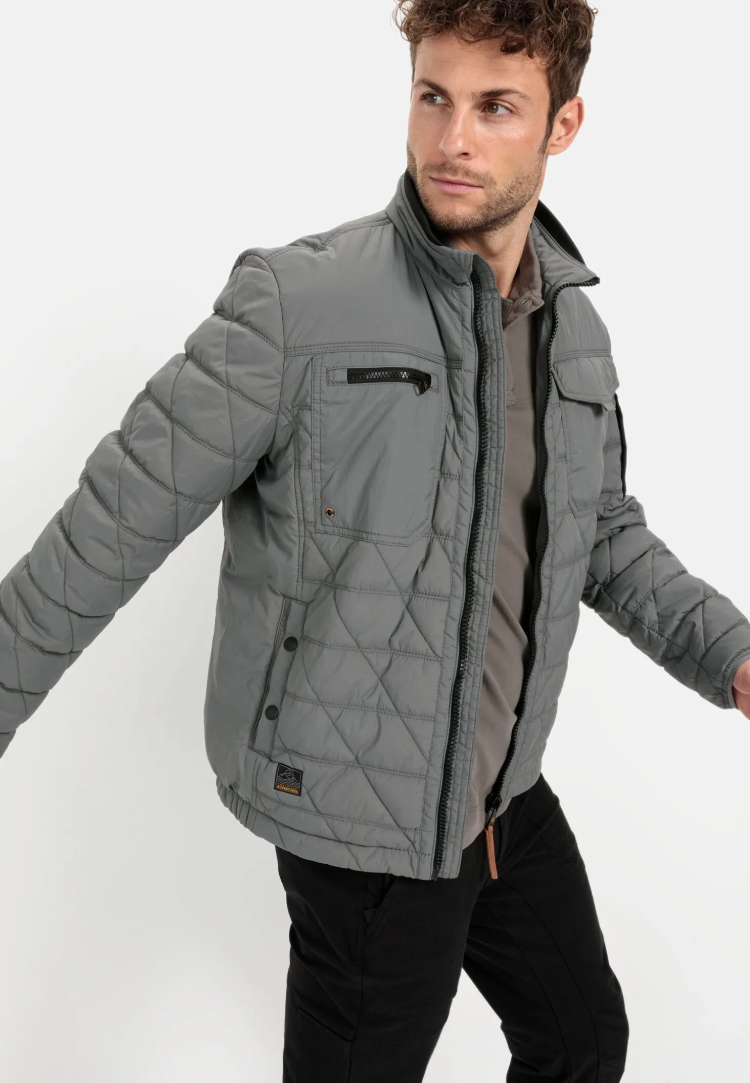 Steppblouson mit Stehkragen