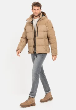 Steppjacke mit Cordbesatz