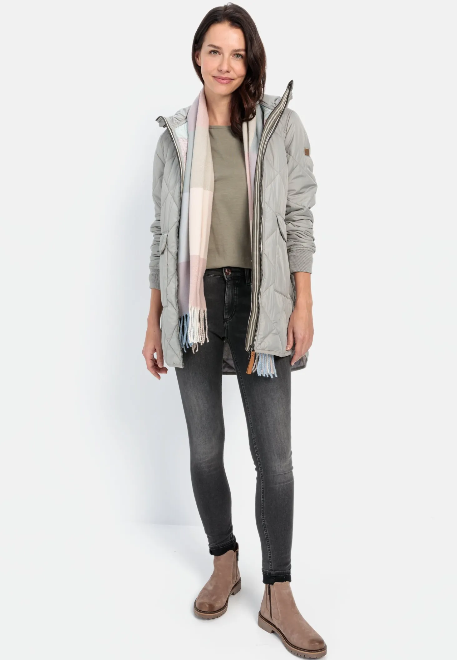 Steppmantel aus recyceltem Polyester