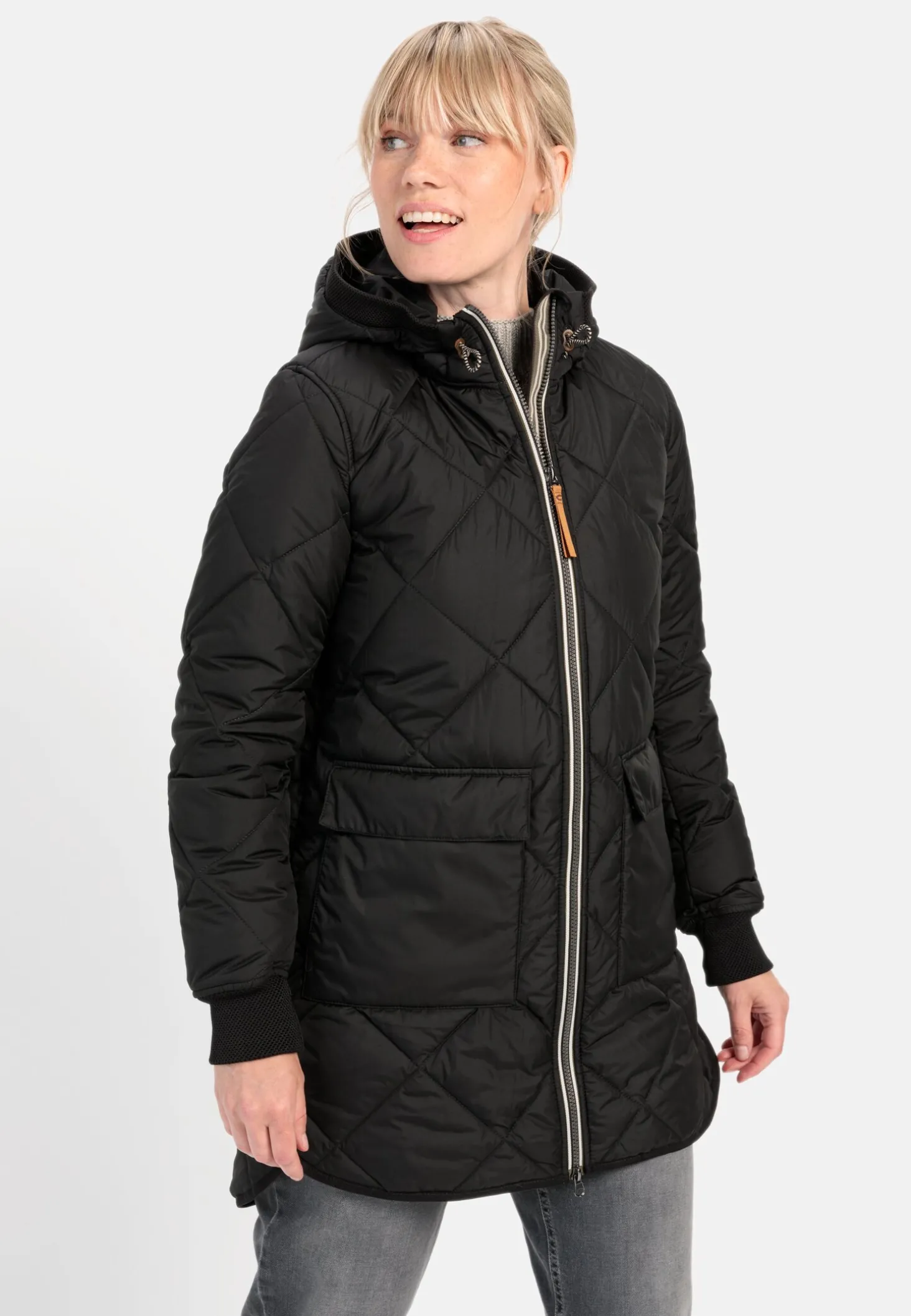 Steppmantel aus recyceltem Polyester