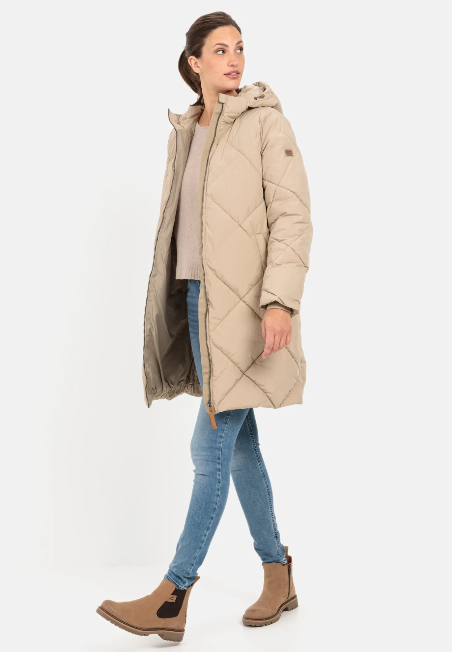 Steppmantel aus recyceltem Polyester