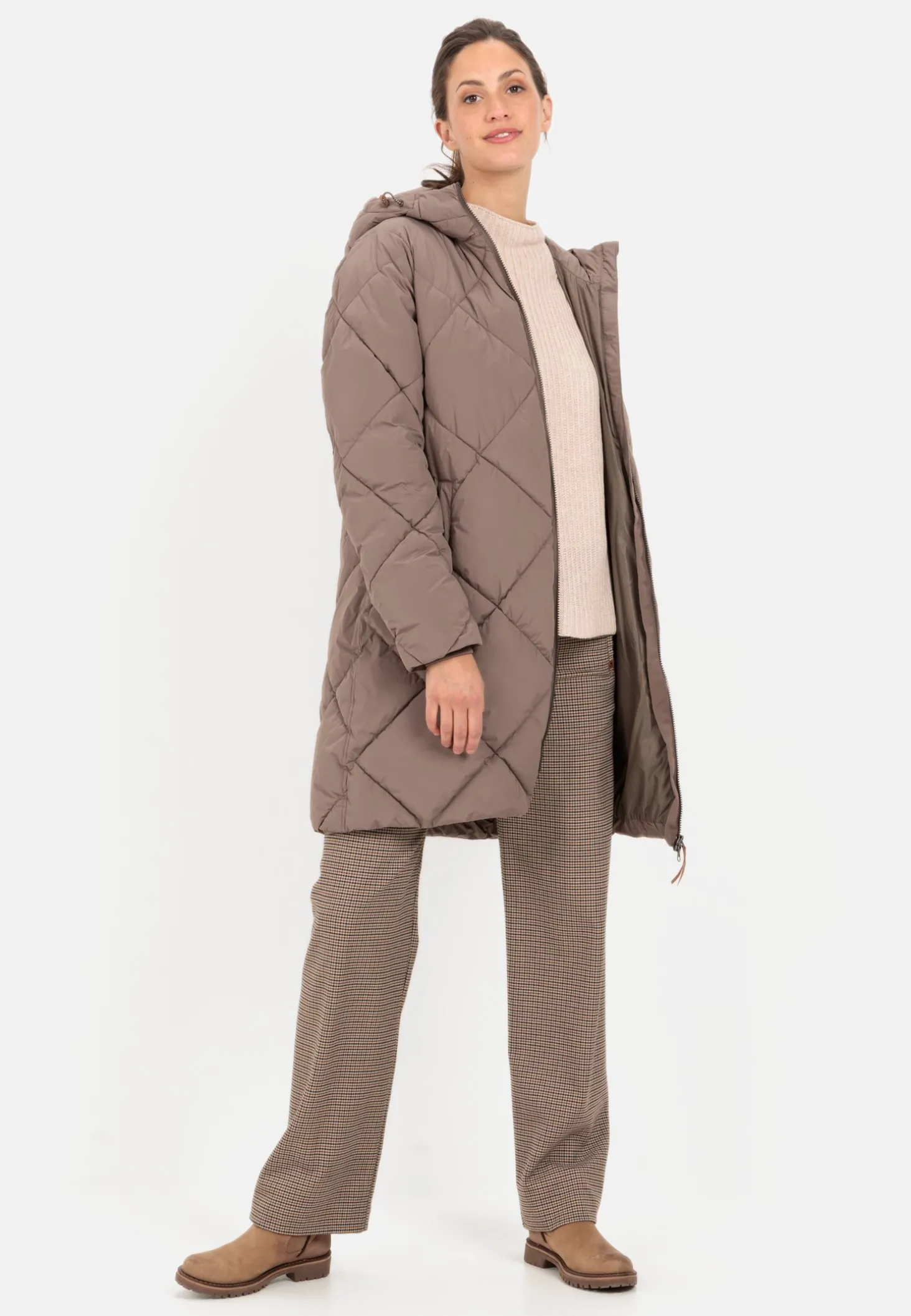 Steppmantel aus recyceltem Polyester