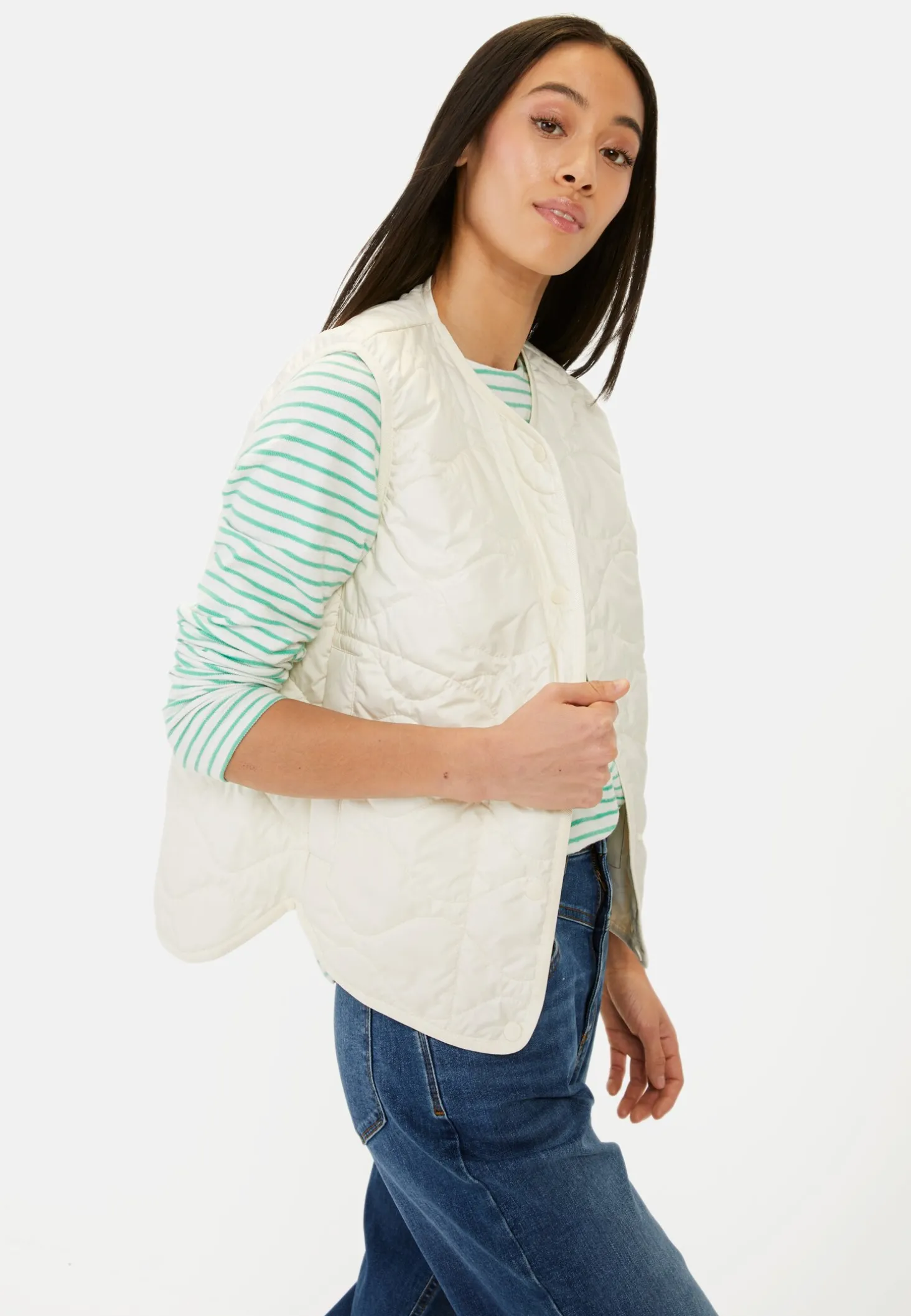 Steppweste aus recyceltem Polyester