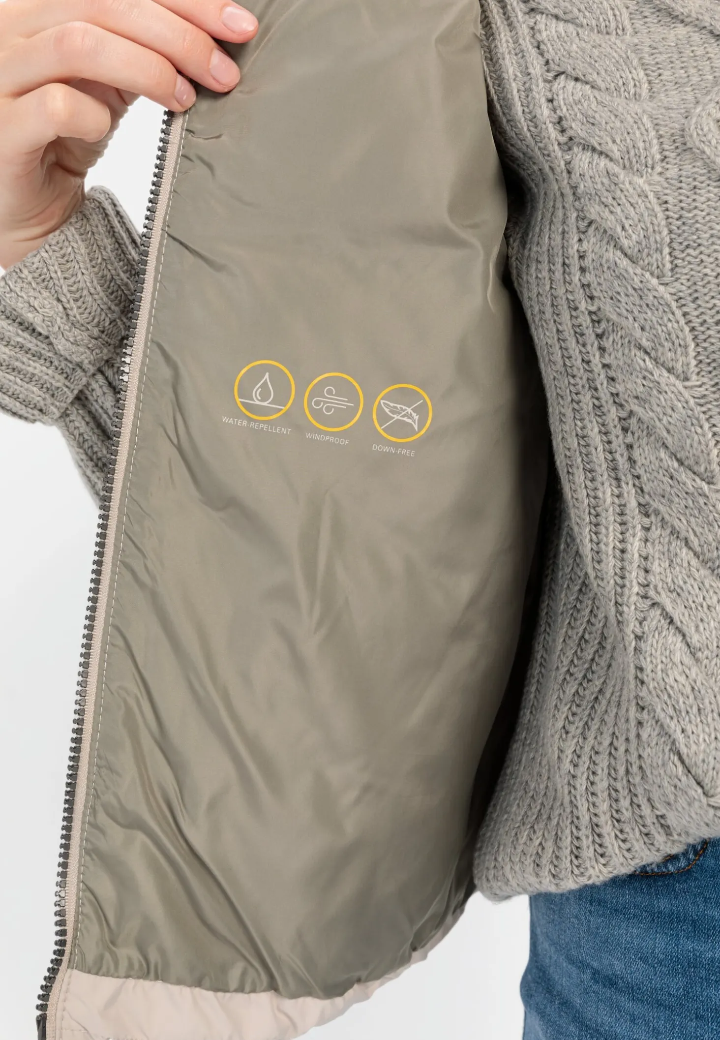 Steppweste aus recyceltem Polyester