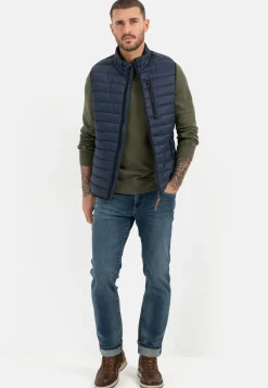 Steppweste mit horizontaler Steppung aus recyceltem Polyester