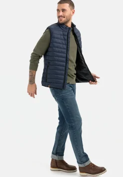 Steppweste mit horizontaler Steppung aus recyceltem Polyester