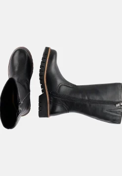 Stiefel aus Leder mit Reißverschluss