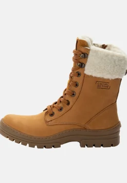 Stiefel aus Nubukleder mit warmem Wollfutter
